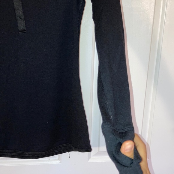 Black Nike running snap button quarter zip - Picture 4 of 4